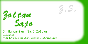 zoltan sajo business card