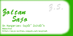 zoltan sajo business card